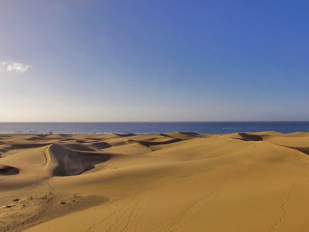 Blick auf die Dünen von Gran Canaria