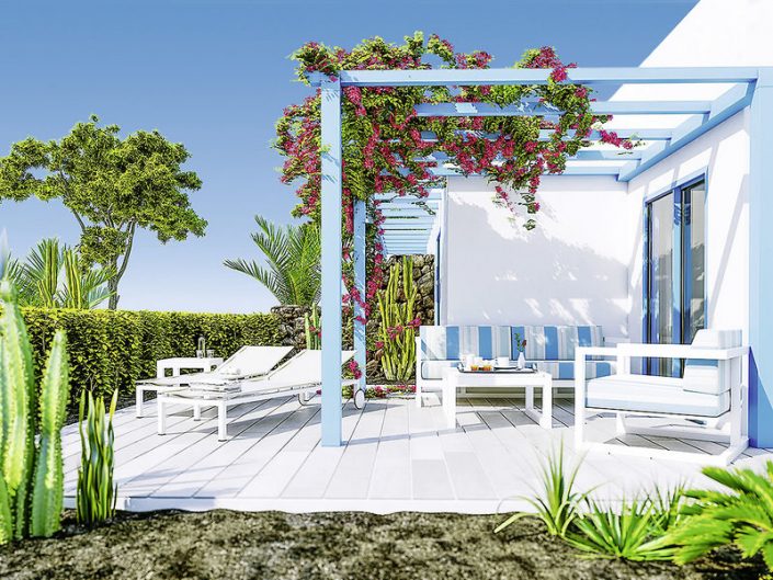 Elba Lanzarote Royal Village Resort - Wohnbeispiel mit Terrasse