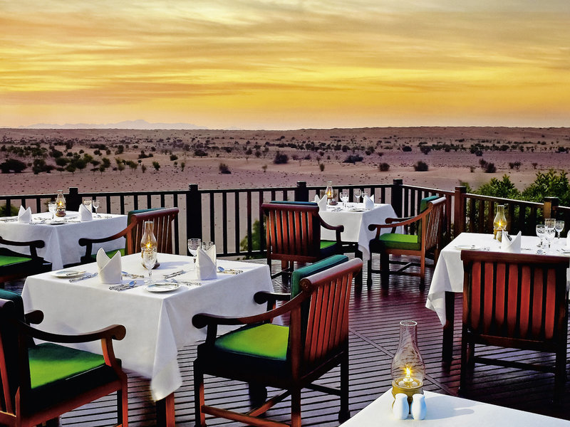 Al Maha Luxury Resort Dubai - Dinnertime bei Wüstenlicht