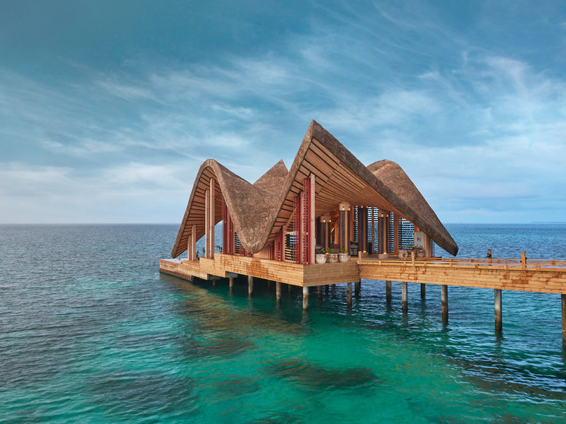 Joali Maldives Luxusresort - Villen, wunderbar über dem Meer
