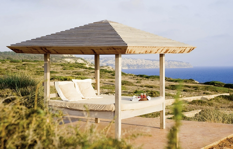 Cap Rocat Mallorca - Double Relax Bed mit toller Aussicht