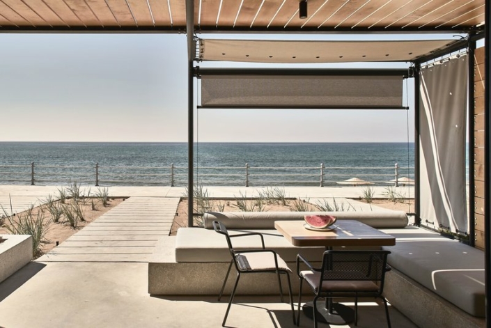 Dexamenes Seaside Hotel Peloponnes - Wohnbeispiel Terrasse mit Meer
