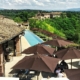 Il Borro Toskana - Blick über Bar und Pool