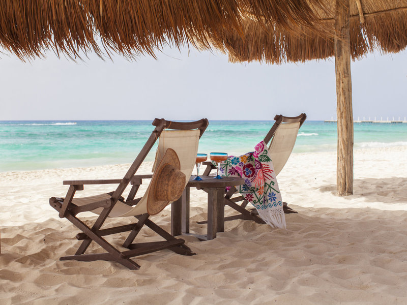 Mahekal Beach Resort Yucatan - Zeit zu Zweit für einen Drink am Strand