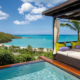Hermitage Bay Resort Antigua - Wohnbeispiel mit Terrasse und private Pool