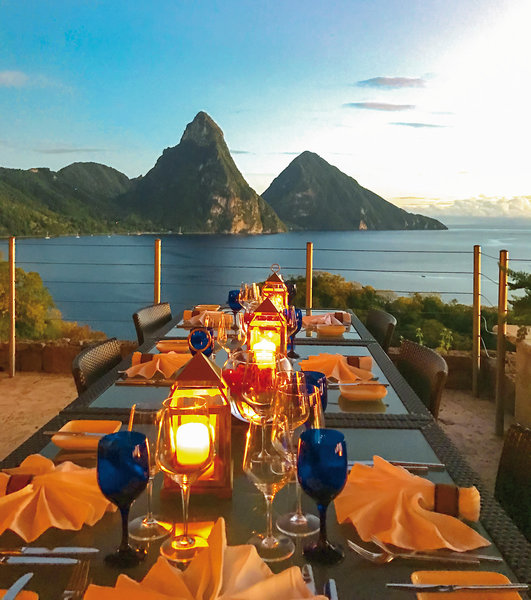 Jade Mountain St Lucia - Dinner Time