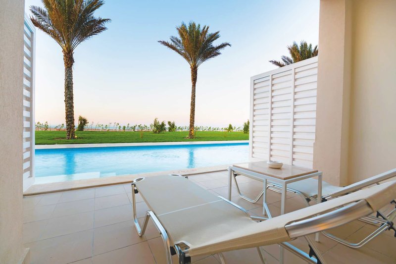 Jaz Aquaviva Ägypten - Die Terrasse zum Swim Up Pool