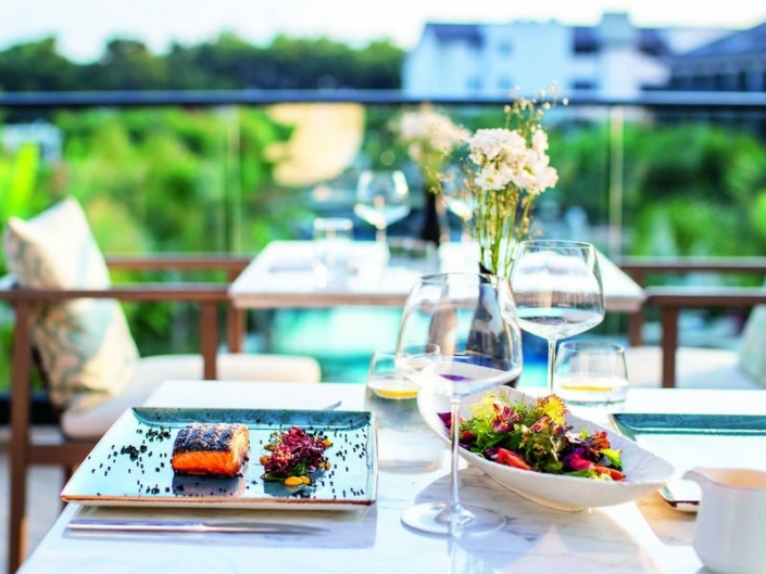 TUI Sensatori Residence Fethiye Türkei - Lunch auf der Restaurant Terrasse