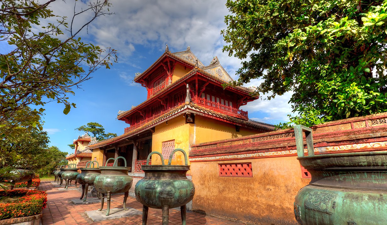 Faszination Vietnam und Kambodscha, in einer Tempelanlage