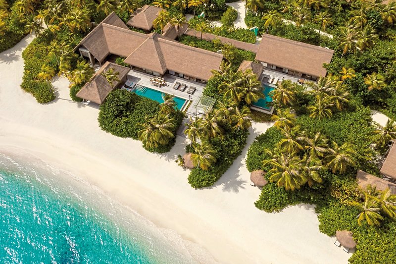 Waldorf Astoria Maldives Ithaafushi - Strandvilla, Strand und Ozean