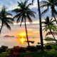 Kupu Kupu Phangan Beach Villas - Traumhafter Sonnenuntergang über dem Meer