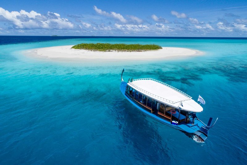 Mercure Maldives Kooddoo Resort - Auf dem Weg zur Privatinsel