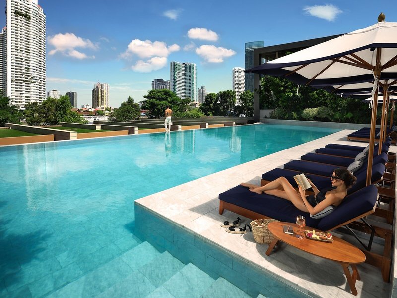 Hotel Capella Bangkok - Am Pool bei der Städtereise entspannen