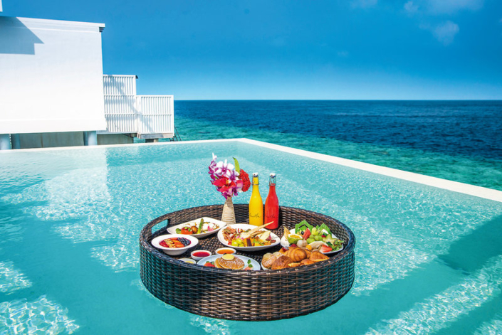 Amilla Maldives Resort and Residences - Floating Breakfast