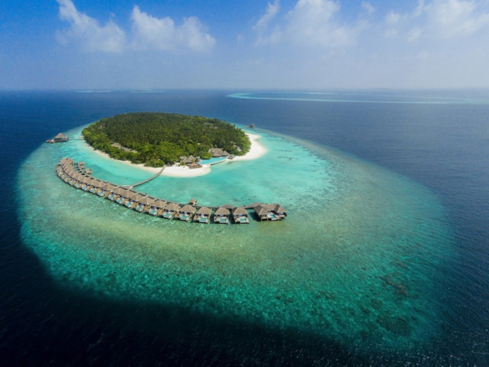 Dusit Thani Maldives - Blick über die Insel