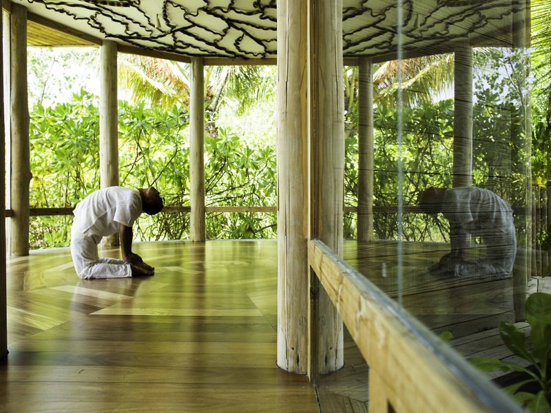 Gili Lankanfushi Maldives - Auf dem Yoga Deck