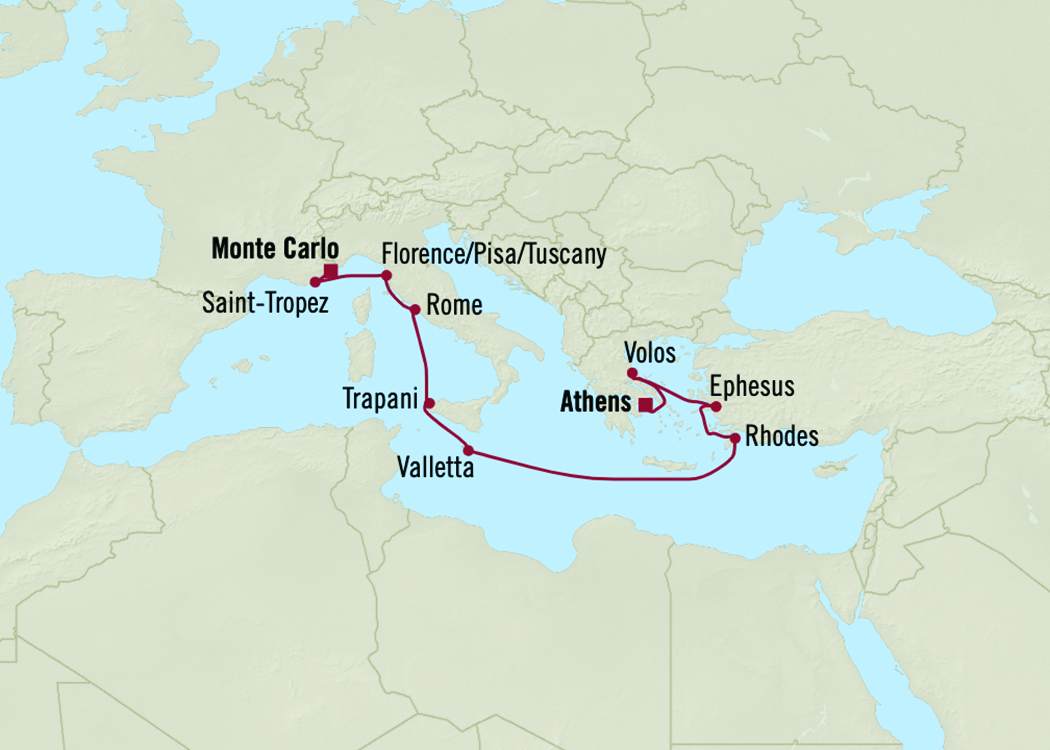 Oceania Cruises Angebote 2023 - Route der Kreuzfahrt Italienischer Charme und Antike