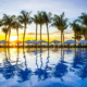 Salinda Resort Phu Quoc Island - Wundervoller Sonneuntergang über dem Pool und dem Meer