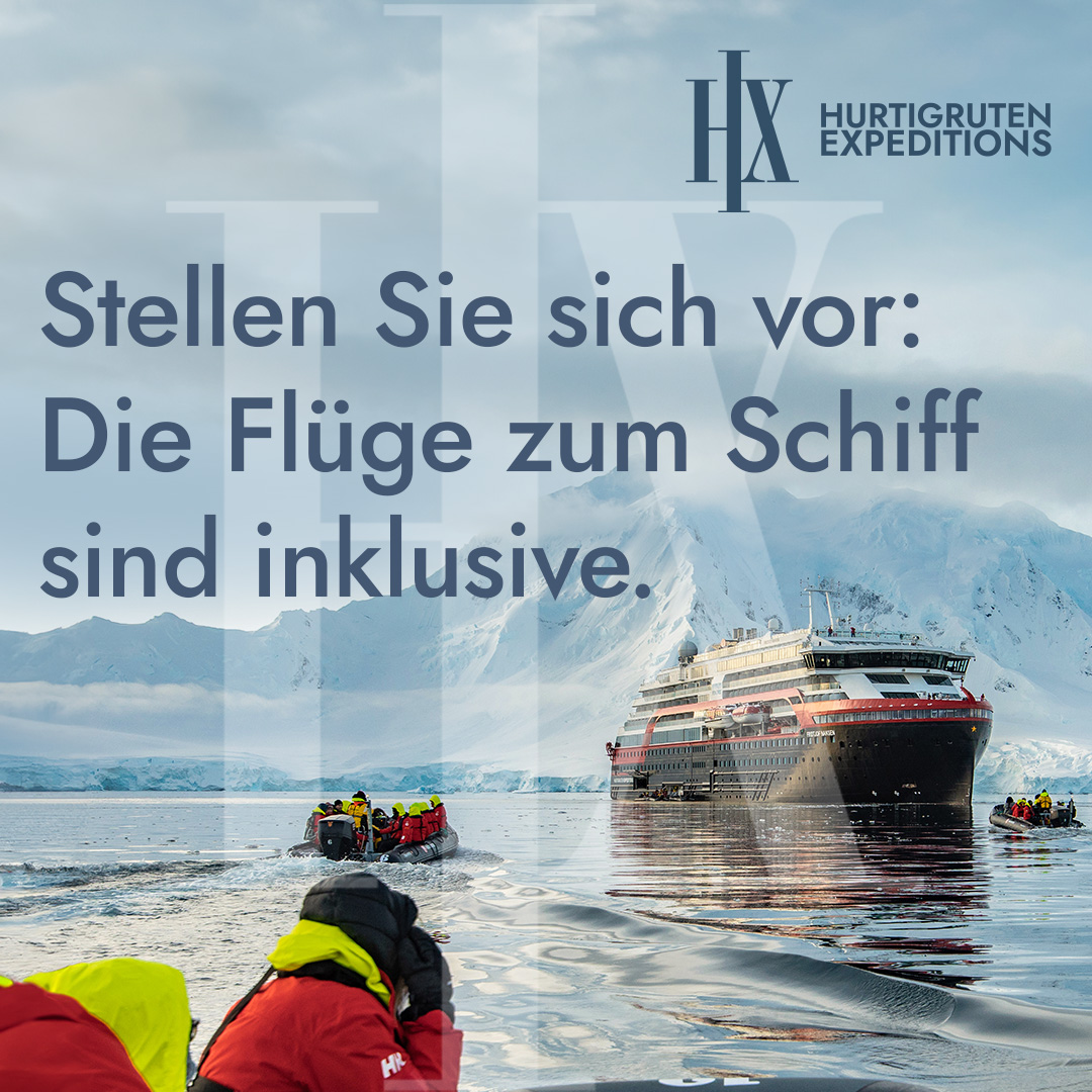 Experten für Expeditionsreisen seit 128 Jahren - Hurtigruten Expeditions - Jetzt Rundum-Sorglos-Paket inklusive Flüge buchen!
