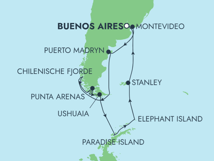 Einzigartige Erlebnisse mit Norwegian Cruise Line - Antarktis und Südamerika: Argentinien und Chile