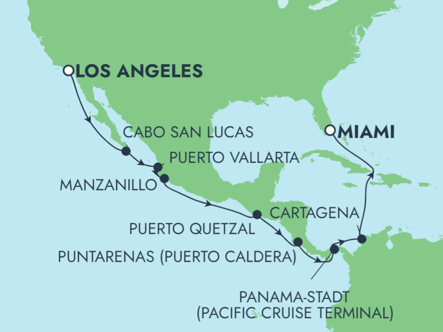 Einzigartige Erlebnisse mit Norwegian Cruise Line - Panamakanal: Mexiko und Kolumbien